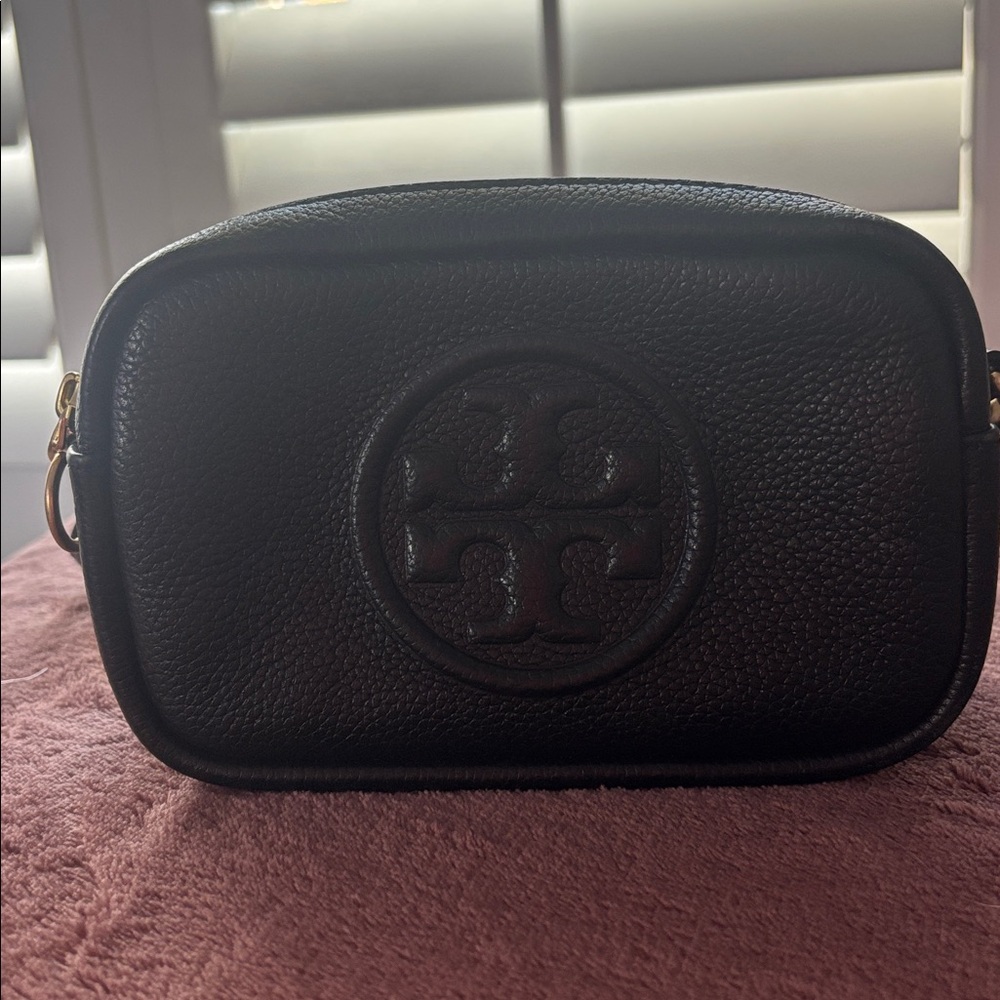 Black Leather Crossbody Bag